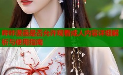 哔咔漫画是否允许观看成人内容详细解析与使用指南
