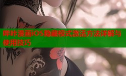 哔咔漫画iOS隐藏模式激活方法详解与使用技巧