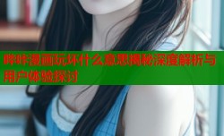 哔咔漫画玩坏什么意思揭秘深度解析与用户体验探讨