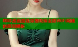 哔咔漫画加载缓慢吃掉全部WiFi网速的原因揭秘