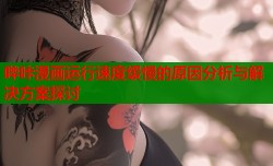 哔咔漫画运行速度缓慢的原因分析与解决方案探讨